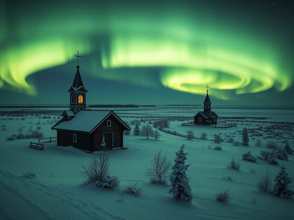 Тундра зимой, Архангельск