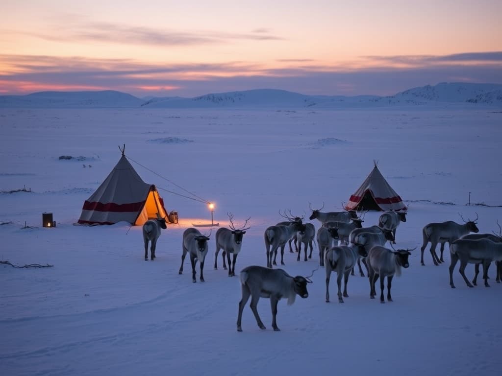 Неделя с оленеводами в тундре (−50°)